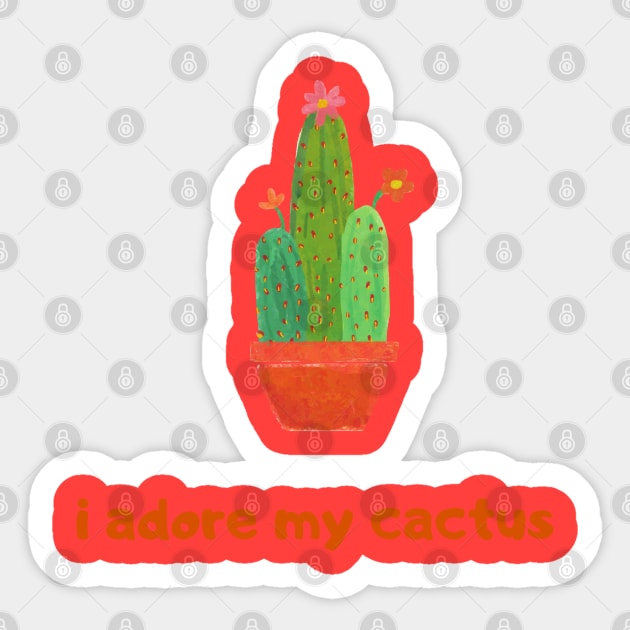 cactus lover Sticker by Serotonin